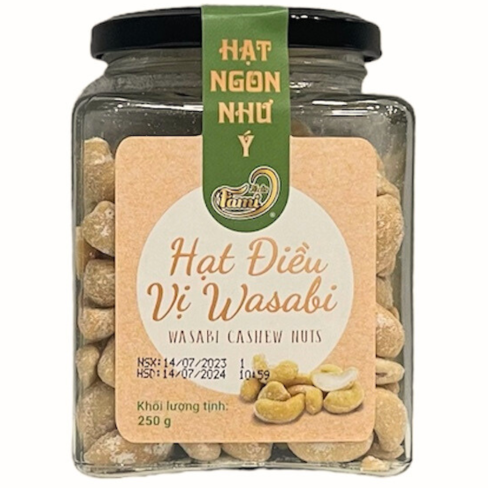 【FAMI nuts】 カシューナッツ わさび ツーンと辛い! 200g ベトナム直輸入 ww320 サイズ